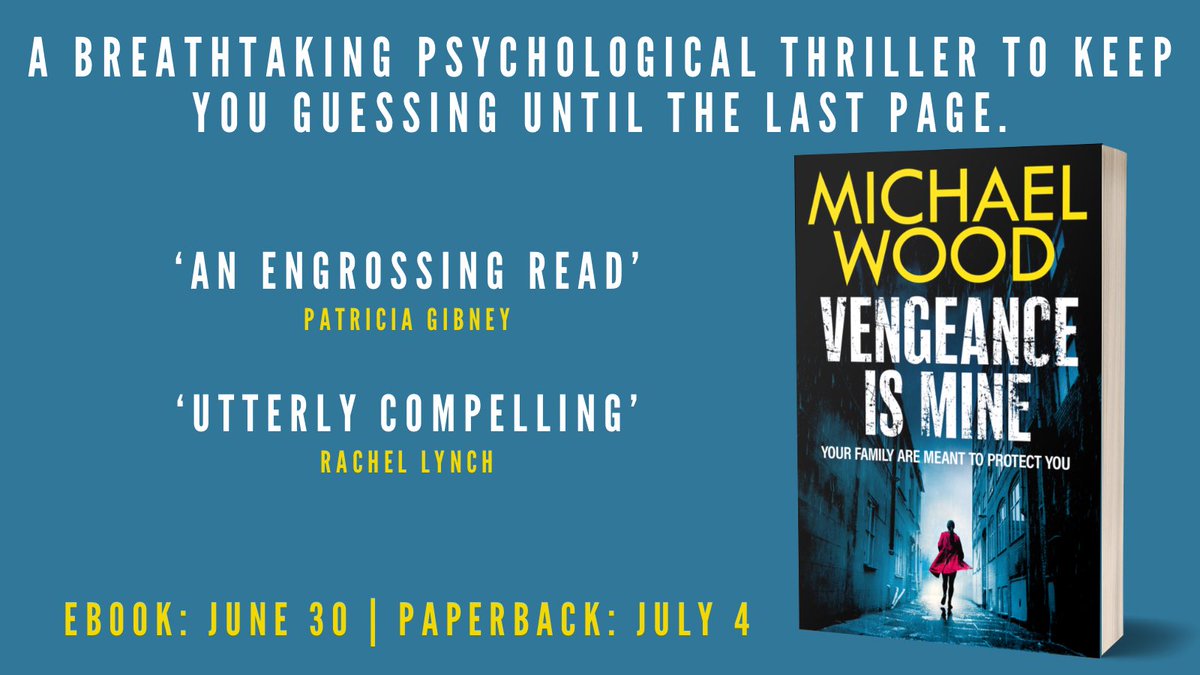 VENGEANCE IS MINE is coming to ebook and paperback this summer. Preorder now.
Amazon: mybook.to/VengeanceIsMin…
Kobo: bit.ly/3vbYa82
Waterstones: bit.ly/4cmpYXU