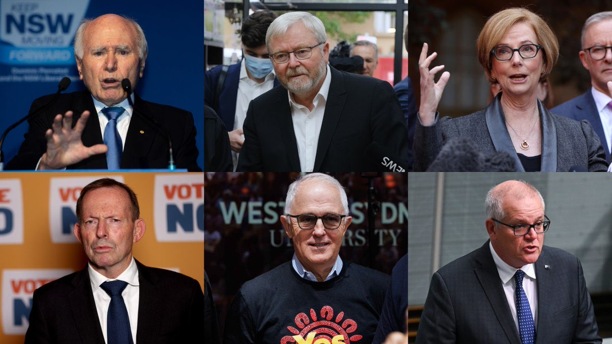 Embarrassing behaviour from @MrKRudd, @JuliaGillard, @HonTonyAbbott @TurnbullMalcolm, @ScoMo30 and John Howard. Not an ounce of critical thought from any one of them. It’s no coincidence that each and every one of them spent their Prime Ministership cowed by Rupert Murdoch.
