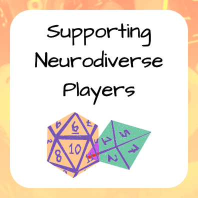 Today's TTRPGkids post is a guest article by Thomas Wilson on how to support neurodiverse players at the game table!

It is also a collaboration where I wrote a review on Adventures in ADHD by @AwfullyQHeroes for Thomas' site - check them both out, and happy gaming!

#TTRPG #DnD