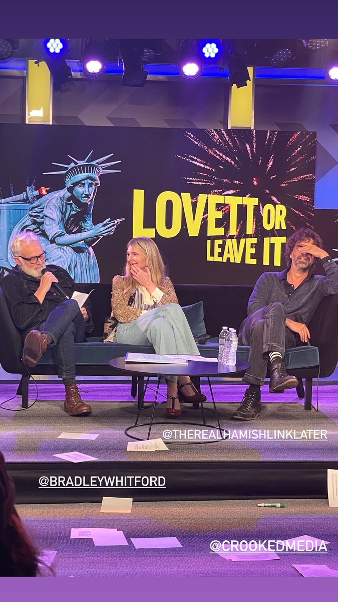 LilyRabeBrasiI's tweet photo. Lily Rabe via storys do Instagram ao lado de Hamish Linklater no podcast 'Lovett or Leave It'. 

Já disponível no Spotify: https://t.co/Gh71qcGcmp https://t.co/ZmWdKvgE22