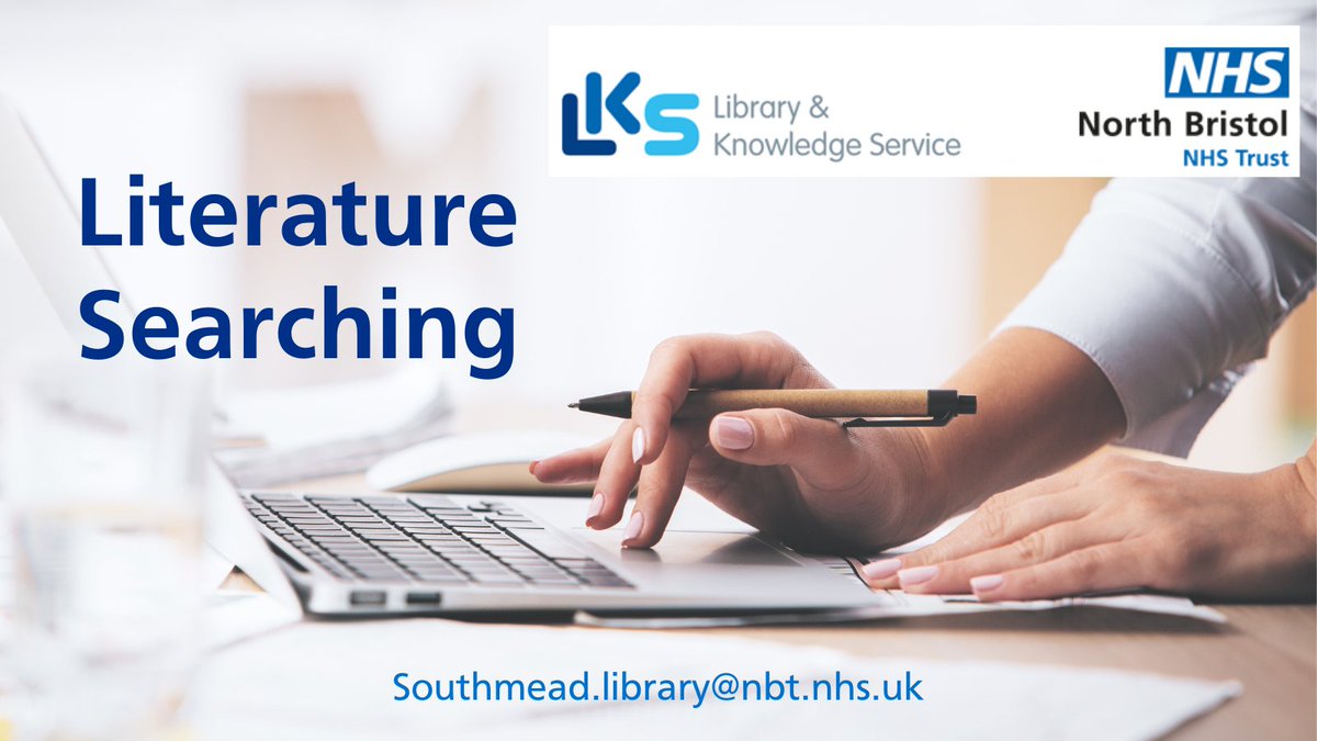 NBT Library and Knowledge Service (@nbt_library) on Twitter photo Need an evidence search?
Ask the experts - your library team are here to help🤩! 📨southmead.library@nbt.nhs.uk or Search - 'literature search' on LINK.
<a href="/NorthBristolNHS/">North Bristol NHS Trust</a> <a href="/NBTStaffExp/">NBT Staff Experience</a> <a href="/PandTNBT/">People Team at NBT</a> <a href="/NmskNbt/">NMSK at North Bristol Trust</a> <a href="/NSnahper/">NBT_SNAHPer</a> <a href="/MedicineNbt/">MedicineNBT</a> <a href="/NBT_QSIT/">Quality Safety Improvement Team</a>
<a href="/PhysioNbt/">North Bristol NHS Trust Physiotherapy</a> <a href="/NBTWomenNetwork/">North Bristol Trust Women's Staff Network</a> <a href="/ResearchNBT/">Research at North Bristol NHS Trust</a> Need an evidence search?
Ask the experts - your library team are here to help🤩! 📨southmead.library@nbt.nhs.uk or Search - 'literature search' on LINK.
<a href="/NorthBristolNHS/">North Bristol NHS Trust</a> <a href="/NBTStaffExp/">NBT Staff Experience</a> <a href="/PandTNBT/">People Team at NBT</a> <a href="/NmskNbt/">NMSK at North Bristol Trust</a> <a href="/NSnahper/">NBT_SNAHPer</a> <a href="/MedicineNbt/">MedicineNBT</a> <a href="/NBT_QSIT/">Quality Safety Improvement Team</a>
<a href="/PhysioNbt/">North Bristol NHS Trust Physiotherapy</a> <a href="/NBTWomenNetwork/">North Bristol Trust Women's Staff Network</a> <a href="/ResearchNBT/">Research at North Bristol NHS Trust</a>