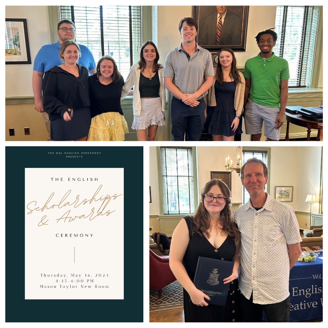 Congratulations to all of the English scholarships and awards winners! We had fun celebrating our students at the English Department Awards Ceremony last Thursday, May 16.