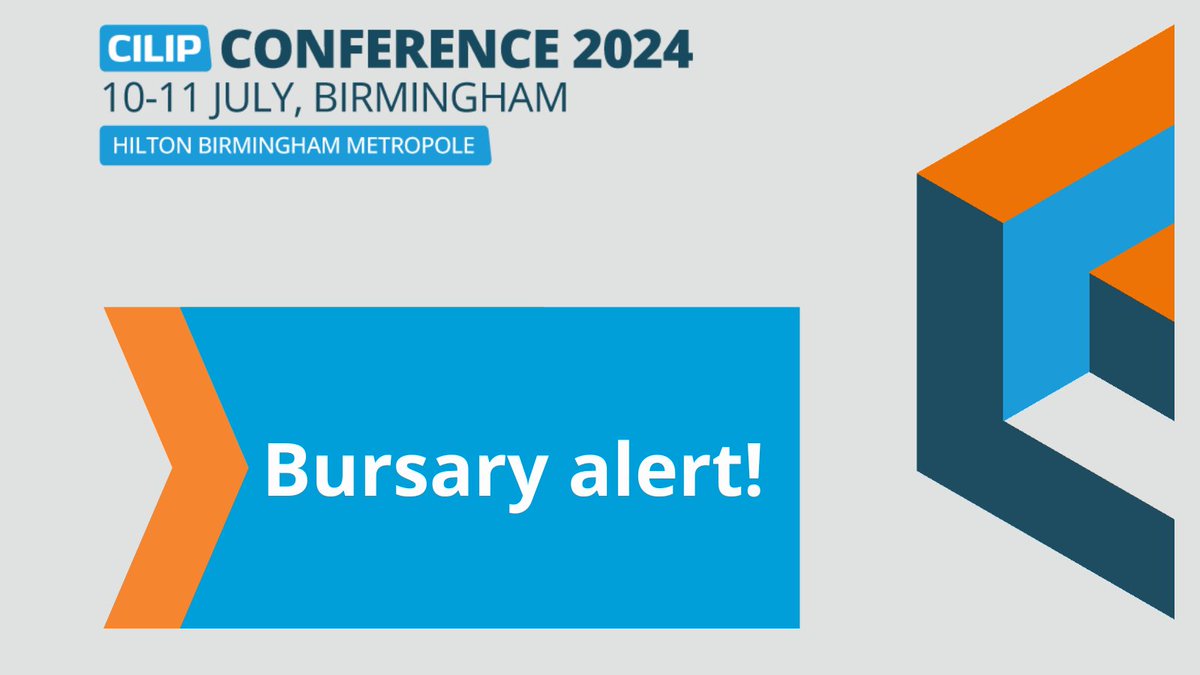 Are bursaries available for #CILIPConference 2024? ☑️YES! - thanks to the generosity of @CLA_UK & our member networks: @CILIPCDEG @UKeiG @CILIP_YH @clsig @CILIPSW @cilipeoe @CILIPNE @CILIPHLG @CILIP_ARLG Midlands @CILIPKIM For eligibility criteria: cilipconference.org.uk/bursaries-2024/
