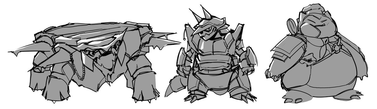 Some tank designs for a Pokémon game idea I was thinking of