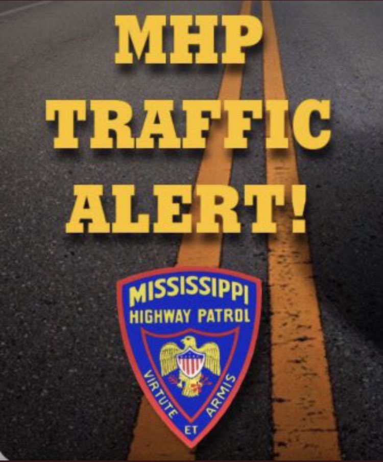 MHPTroopG's tweet photo. Please use caution if you’re traveling Highway 82 east toward Columbus, MS. The road crews are working hard to repair the highway for safer traveling. So please think of their safety as well as your own. 
#StaySafeMS https://t.co/M02GKkLY9d