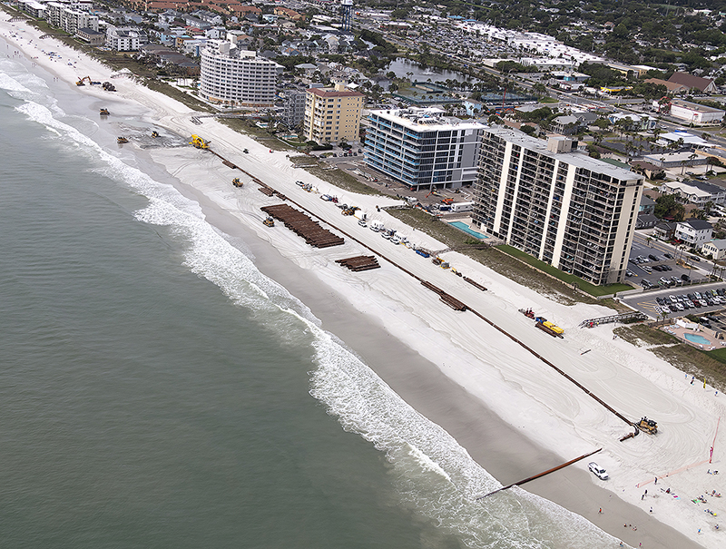 Duval Beach renourishment schedule has changed. Some beach access points will be closed to beachgoers, the beach outside fenced work zones will remain open to the public. See progress map updates at saj.usace.army.mil/.../Shore.../D… @cityofjax