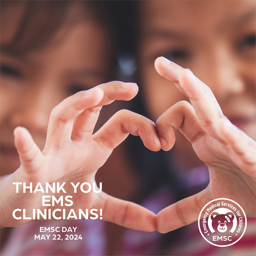 It’s #EMSWeek! How are you celebrating? Help us spread the word about our nation’s amazing EMS clinicians, especially the work they do to help kids: bit.ly/EMSforChildren… @acepnow @NAEMT_