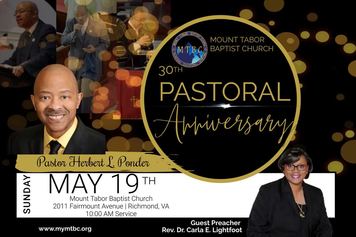Truly enjoyed worshipping with the Mount Tabor Baptist Church family and celebrating Dr. Herbert Ponder's 30th Pastoral anniversary yesterday! @VCUMassey and Facts and Faith Fridays are so thankful for partnerships with faith leaders like Dr. Ponder. ❤️