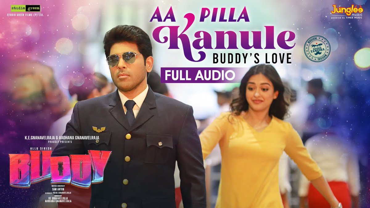 Our 'Buddy' has fallen in love, and can't resist to sing out. #AaPillaKanule track from #Buddy is out now 🧸 Full Audio.. 🎧💥 🔗 youtu.be/SGremujAjIY A @hiphoptamizha Musical #StudioGreen @GnanavelrajaKe @AlluSirish @Antonfilmmaker @actor_ajmal @gaya3bh @Prishaofficial9