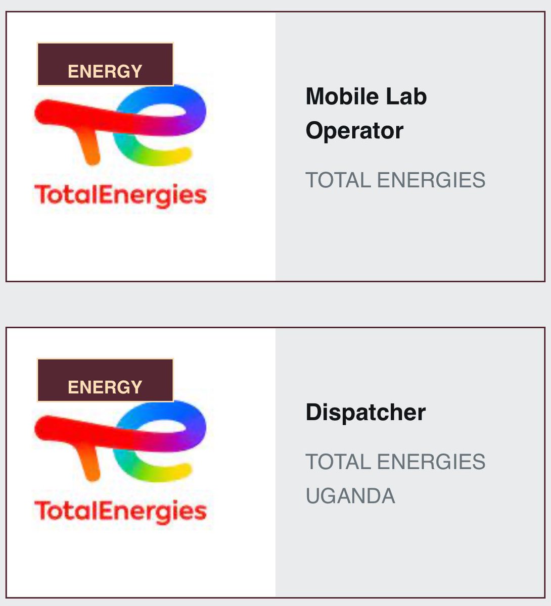 Total Energies Uganda is hiring! - Dispatcher: jobnotices.ug/job/dispatcher/ - Mobile Lab Operator: jobnotices.ug/job/mobile-lab…