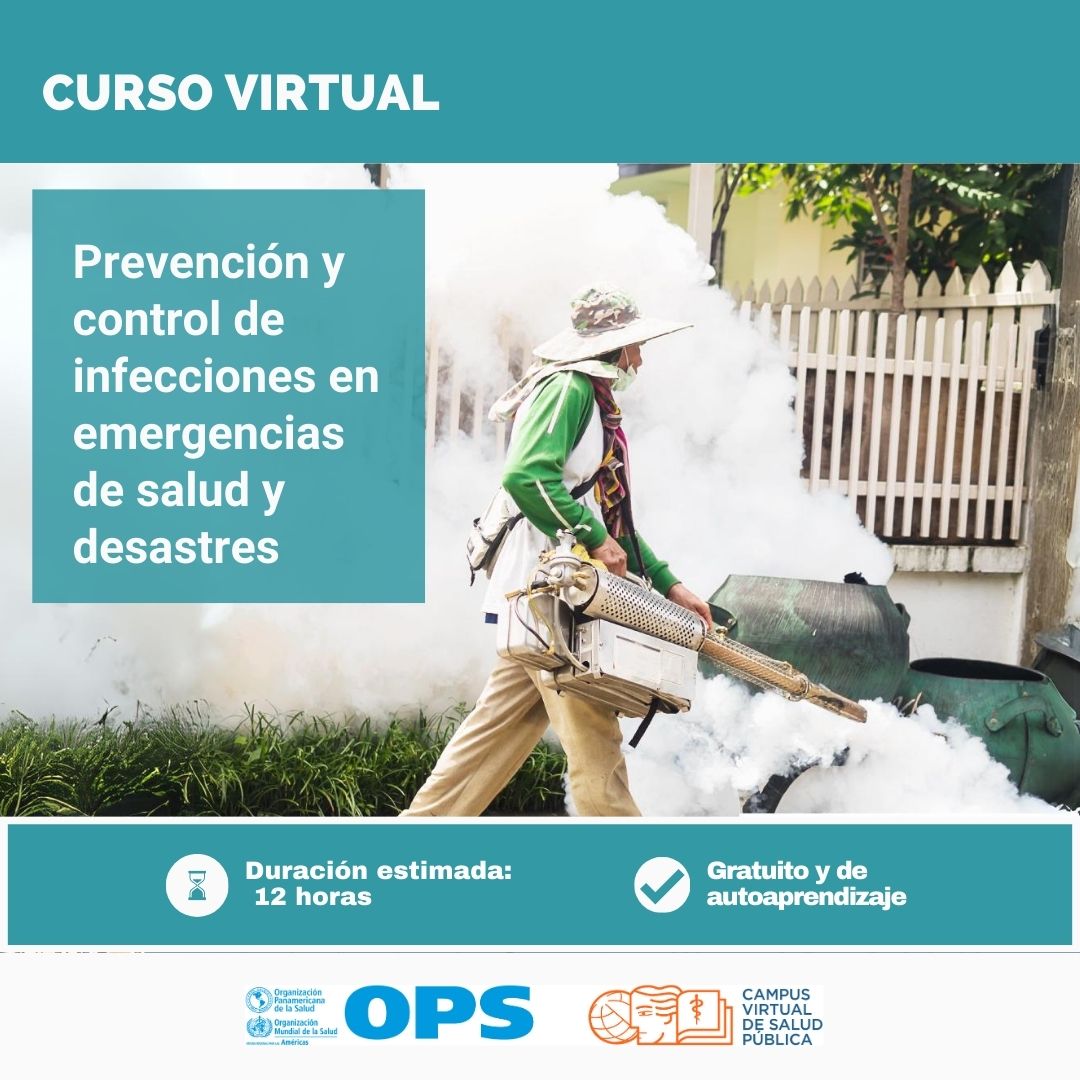 👩‍⚕️​🌎​👨🏽‍🔬​ ¿Eres profesional o técnico de servicios asistenciales, de epidemiología o de salud ambiental? 📚​Desarrolla tus competencias en prevención y control de infecciones en situaciones de emergencias de salud con este curso virtual. Regístrate: campusvirtualsp.org/es/curso/contr…