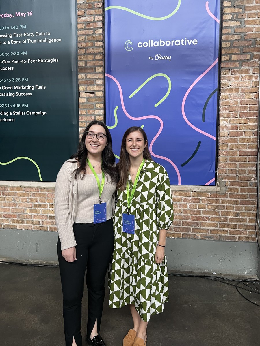 CurePSP's tweet photo. ๐ Christine & Grace from our Events & Development Team are at @Classy's Collaborative conference in Chicago! Excited to learn new community engagement and fundraising strategies! #WeAreCollaborative https://t.co/nD9qmAekVj