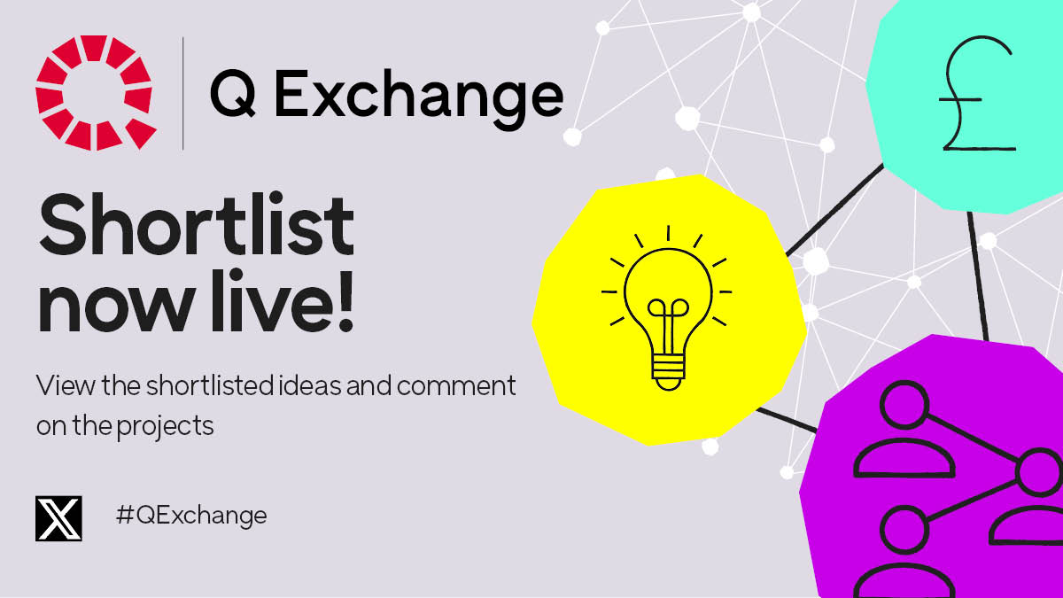 Have you heard? Our #QExchange shortlist is live! Over the coming weeks, the projects will be campaigning for your support ahead of the community vote. Read more about the shortlisted projects: brnw.ch/21wJX7c