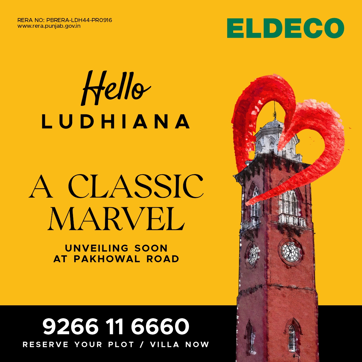 Get Ready: Ludhiana’s skyline is about to change with our upcoming project!

Unveiling Ludhiana’s next architectural & classic marvel.

Coming Soon at Ludhiana.

Reserve your Plot / Villa now.

Enquire: 9266 11 6660

#Eldeco #EldecoGroup #Ludhiana #PakhowalRoad #NewLaunch