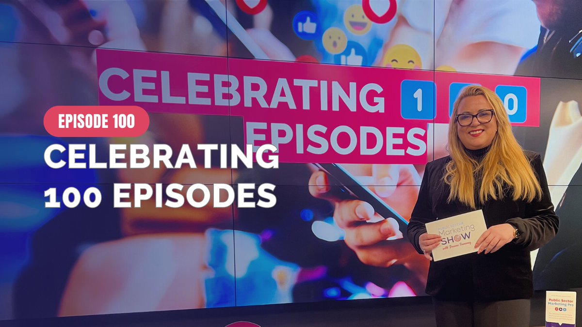 🎉 Episode 100 is coming up this week! 🎉 Join our special simulcast with guests from around the world. 📅 Tune in and subscribe to our YouTube channel! bit.ly/PSMSytchannel #PublicSectorMarketingShow #Episode100