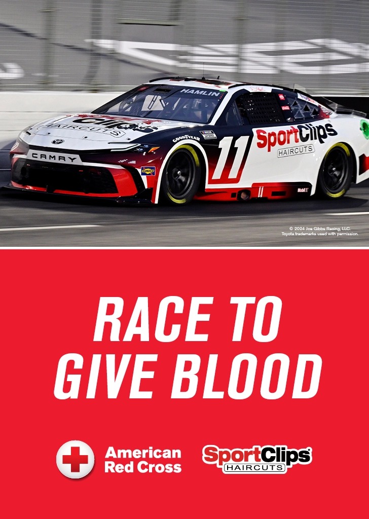🏁Don't wait for the checkered flag to fall! 🩸Race in to give blood by 5/19 = BONUS $10 e-gift card + chance at a VIP NASCAR racing experience. Plus, all who come give by 5/31 get a free @SportClips haircut coupon by email. HURRY! Book: rcblood.org/42SSQCA