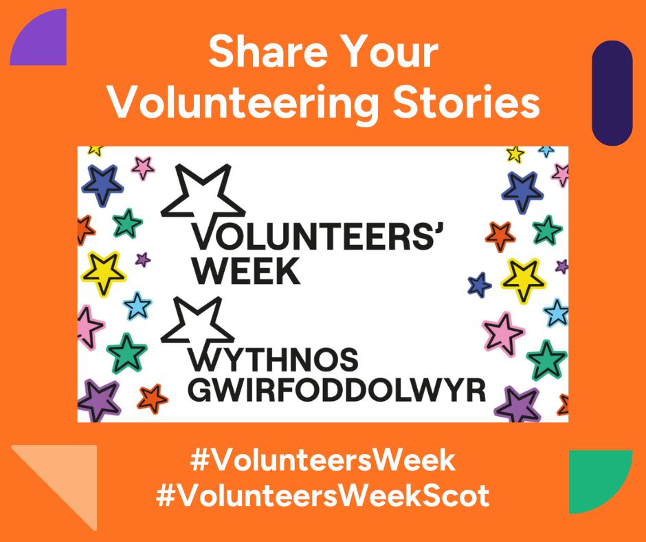 #VolunteersWeek runs from 3rd to 9th June, and this year is it's 40th anniversary! Join in by sharing your fantastic volunteering stories and memories as part of the celebration at volunteer.scot/stories/share #VolunteersWeekScot