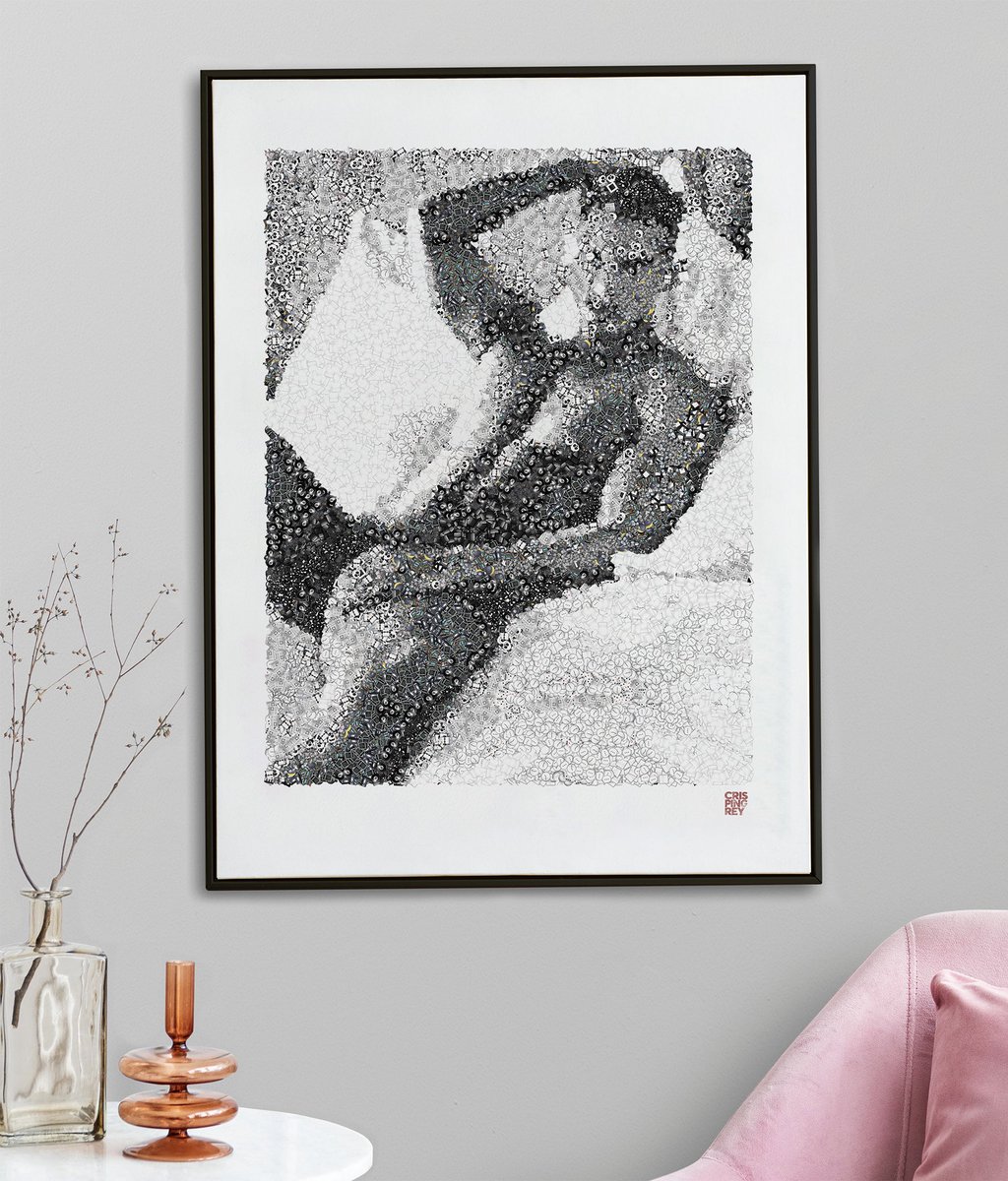 Reclining Nude print now available to order at crispingrey.com