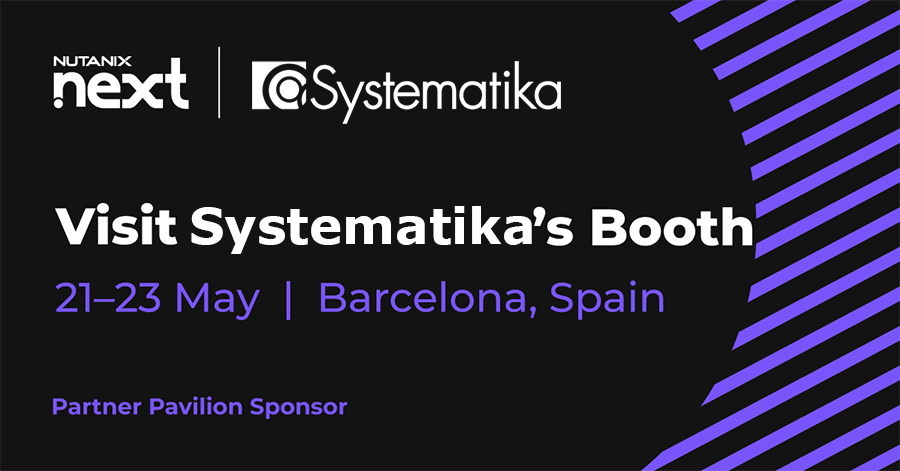 Systematika Distribution è sponsor al Nutanix .NEXT di Barcellona!

Ti aspettiamo al nostro stand dal 21 al 23 maggio!

📅 21-23 maggio 2024 📍Gran Fira Barcelona, Av.

Iscriviti Ora: bit.ly/3yf37xK 

#SystematikaDistributionItalia #Nutanix #NESPP #NutanixNext #.Next
