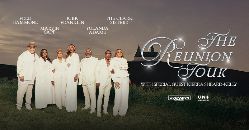 Are you ready for a Gospel revolution? Kirk Franklin is coming to Florida w/ #TheReunionTour2024. Tix on sale Wed, May 22 at 10am local. 🎟️ 10/8 @fplsolaramp 10/10 @amaliearena 10/11 @additionfiarena 10/12 @vystarvetarena LN Presale: Tues. 5/21 at 12pm (PW: SOUNDCHECK)