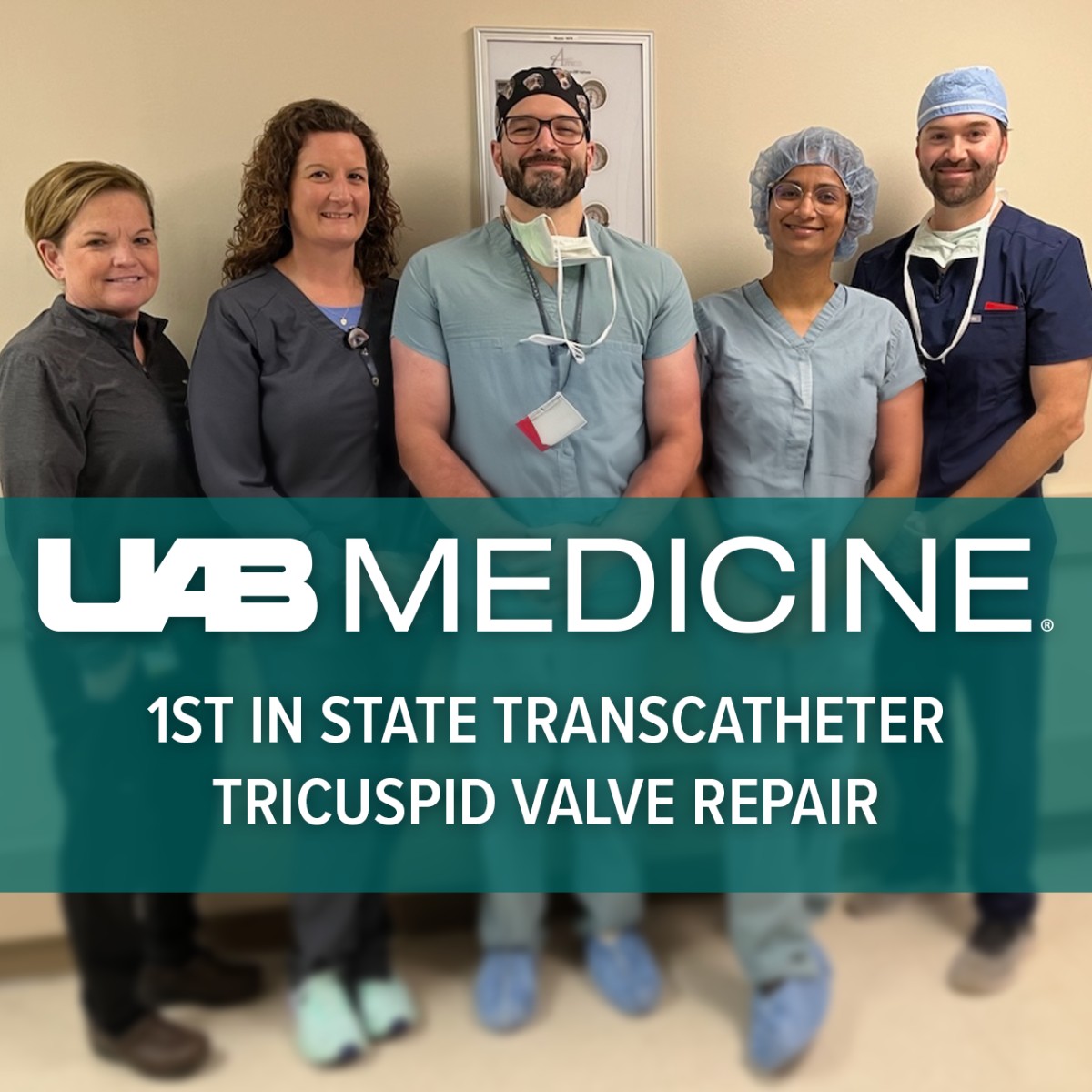 UAB Medicine recently became the first in Alabama to implant an FDA-approved device for patients with a leaky heart valve. This minimally invasive valve repair procedure is ideal for patients with #TricuspidRegurgitation who are not good candidates for open surgery.
#HeartHealth