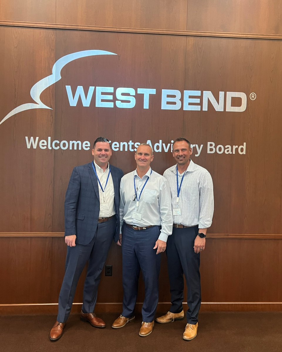 #MemberNews - Recently West Bend Insurance Company held their advisory council meeting, and three of our awesome CAA members were there representing. Thank you to Joey Hinke, Geoff Mattlock, and Rick Elliott for all you do for our industry!

#CAA #Insurance