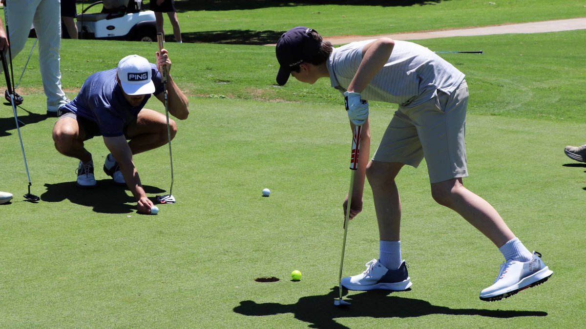 UCO’s PGA Golf Management program offers a celebratory fist bump to the community and its sponsors for their support at its fundraising tournament which attracted 27 teams and 114 participants! #UCOPGM #UCOBusiness