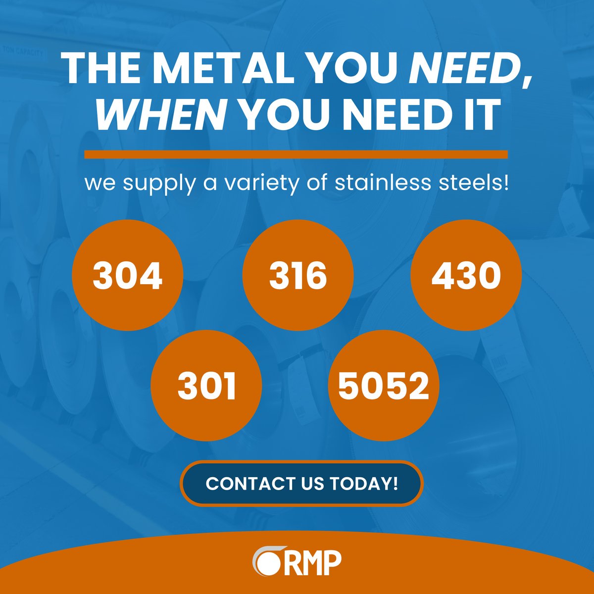 Discover the versatility of our stainless steel coil grades, from Type 304 to Type 316. Click here 👉  #stainless #steel #stainlesssteel #stainlesscoil #metalcoil #metaldistributor #steelsupplier