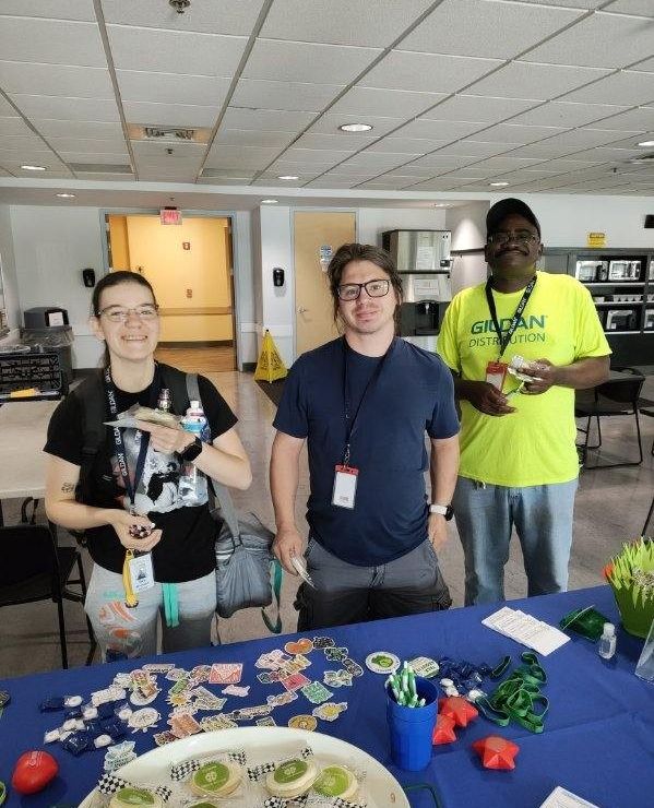namichsarea's tweet photo. Malinda Terry and Eric Hansen at Gildan Manufacturing as we come together for Mental Health Awareness Month. 

Let's break the stigma and promote well-being in our community! https://t.co/IskgBBHNSp