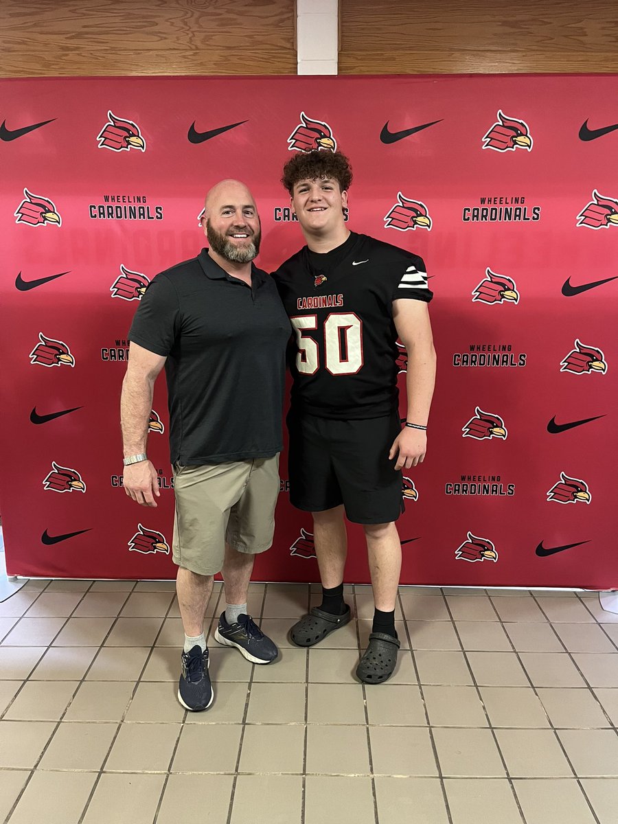 DomenicSlimon's tweet photo. #AGTG After a great talk with @CoachBoAlex and @Coach_McNeely_  I am blessed to receive my first D2 offer @WheelingU_FB.  Can’t wait to be back in July to get to learn more. https://t.co/K5muxwtANs