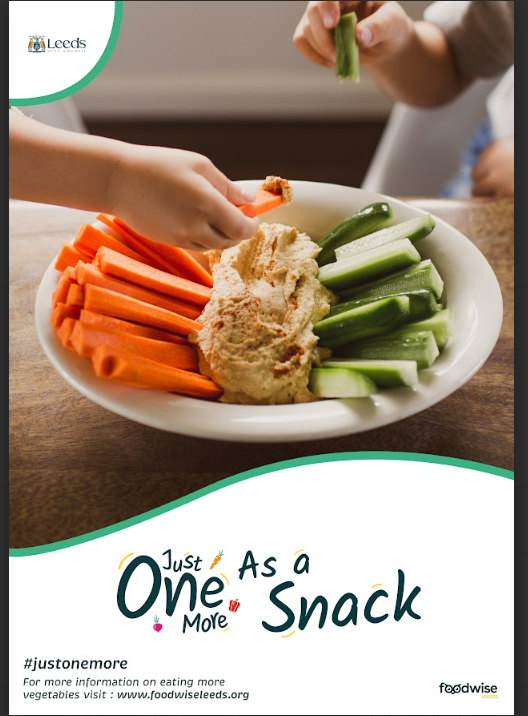 Just One More is a local campaign to encourage people across Leeds to eat Just One More portion of vegetables every day.