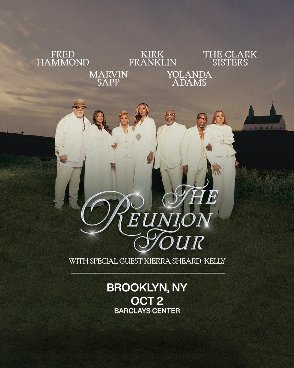 Are you ready for a Gospel revolution? Kirk Franklin is coming to Brooklyn with #TheReunionTour2024 on October 2! Tix on sale Wed, May 22 at 10am!