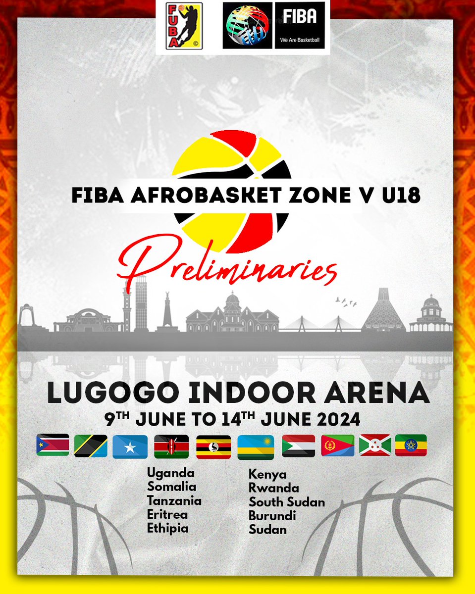 Mark the dates....The Junior Silverbacks and Junior Gazelles will be in action next month in the FIBA Afrobasket Zone V U18 preliminary round. #FubaBasketball