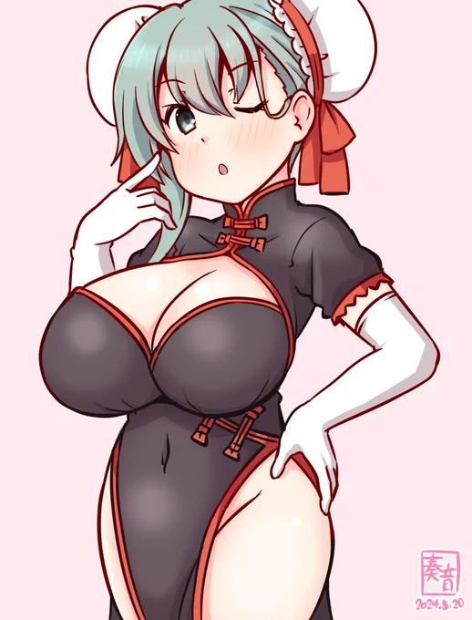 「いいよ 鈴谷、手伝ってあげる どの装備がいいの～?」#艦これ版真剣お絵描き60分一本勝負_20240520#鈴谷 