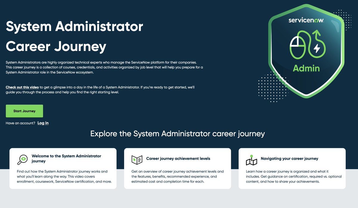 1. @ServiceNow Certified System Administrator

Average Salary of $102,000*

This certification teaches you how to maintain, troubleshoot, and setup the ServiceNow Platform.

*Figures are not specific to any company.
#RiseUpWithServiceNow