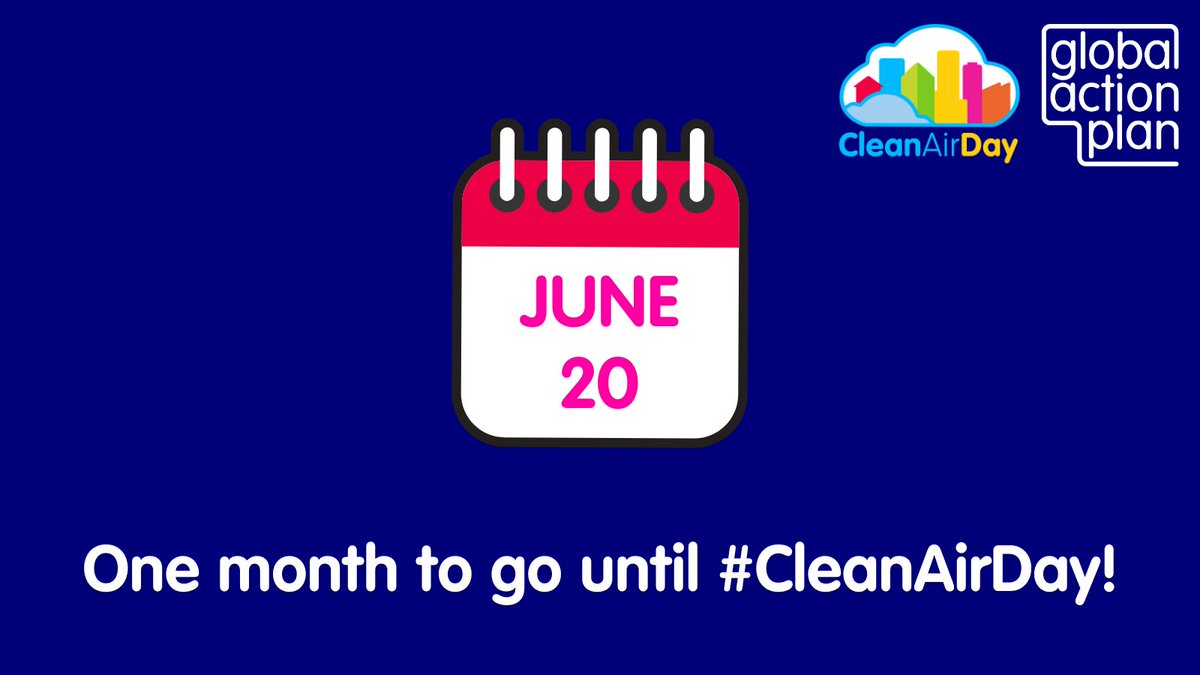 One month to go🗓️ #CleanAirDay is fast approaching - find out more about this year's campaign and get your free resources 👇 actionforcleanair.org.uk/#sign-up