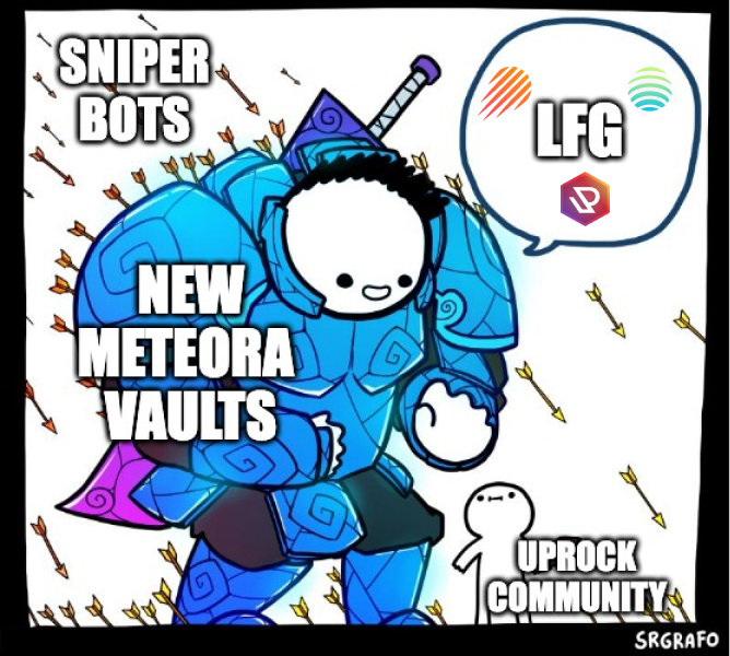 We're excited to be working with <a href="/MeteoraAG/">Meteora</a> to create a fairer launch for our community on <a href="/JupiterExchange/">Jupiter</a>'s LFG platform!

In addition to advising us on our launch strategy, they will be showcasing a new solution to deal with the sniping bots that have been plaguing launches.