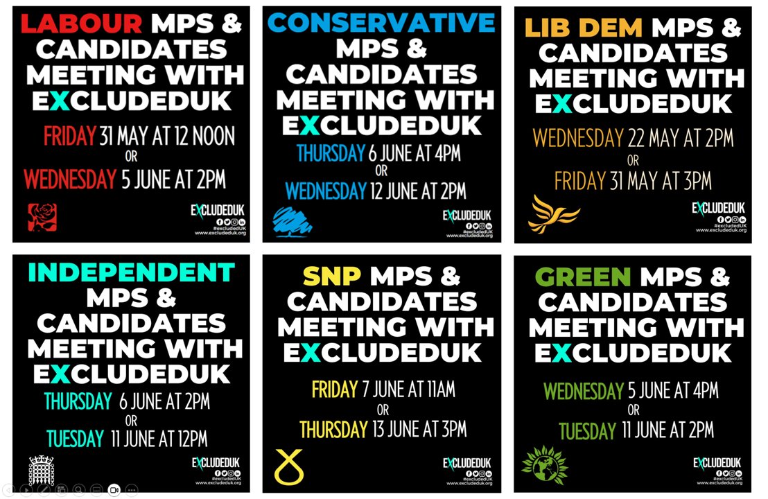 A huge thank you from #ExcludedUK to <a href="/rach_hopkins/">Rachel Hopkins MP</a> for booking to come on one of our online Labour MPs, candidates and councillors events. Also, thank you to Niall Adams for also representing <a href="/helenhayes_/">Helen Hayes 💙🌹</a> 

MPs from all parties are welcome to come along. 

To book your place,