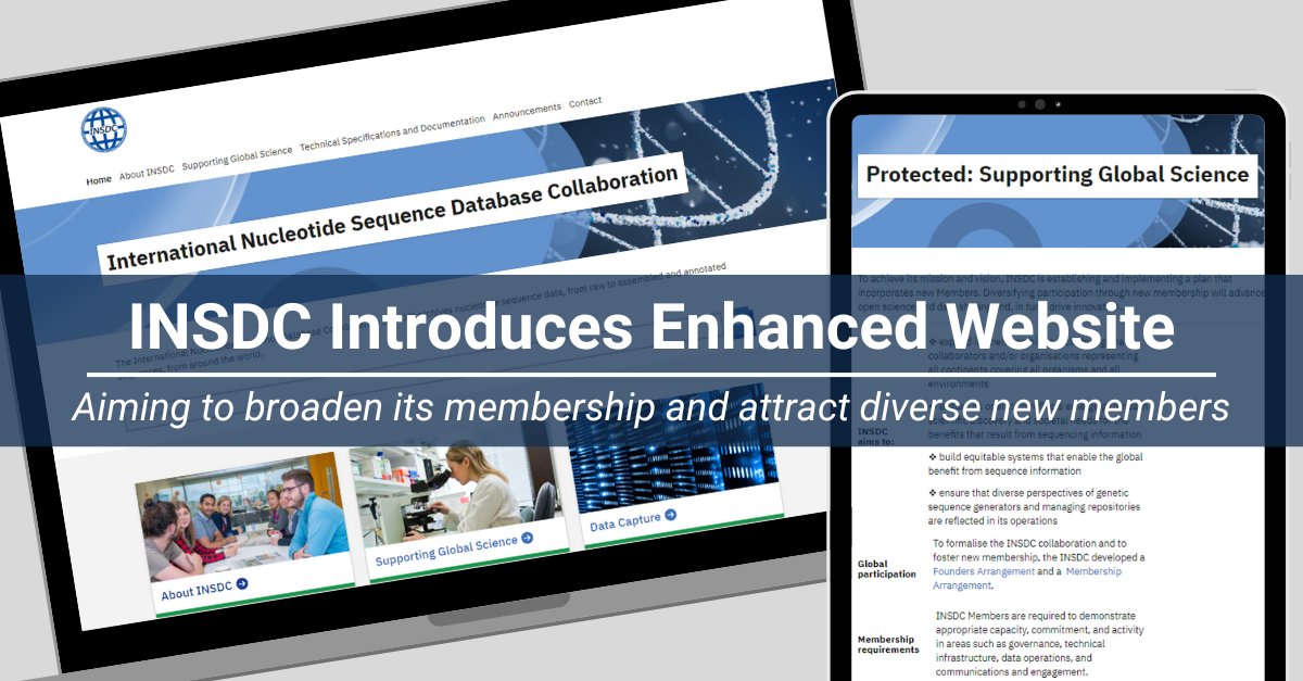 NCBI, part of the @NLM_NIH, and other Founding Members of the International Nucleotide Database Collaboration (INSDC) have enhanced its website, aiming to broaden INSDC membership and attract diverse new members. Learn more: ow.ly/HJ5e50RNhXq