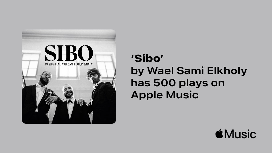 wael_sami's tweet photo. Just passed a new Milestone on @AppleMusic. Thanks for listening!
https://t.co/jQhOvhgeDV https://t.co/w6QrZEwk0A