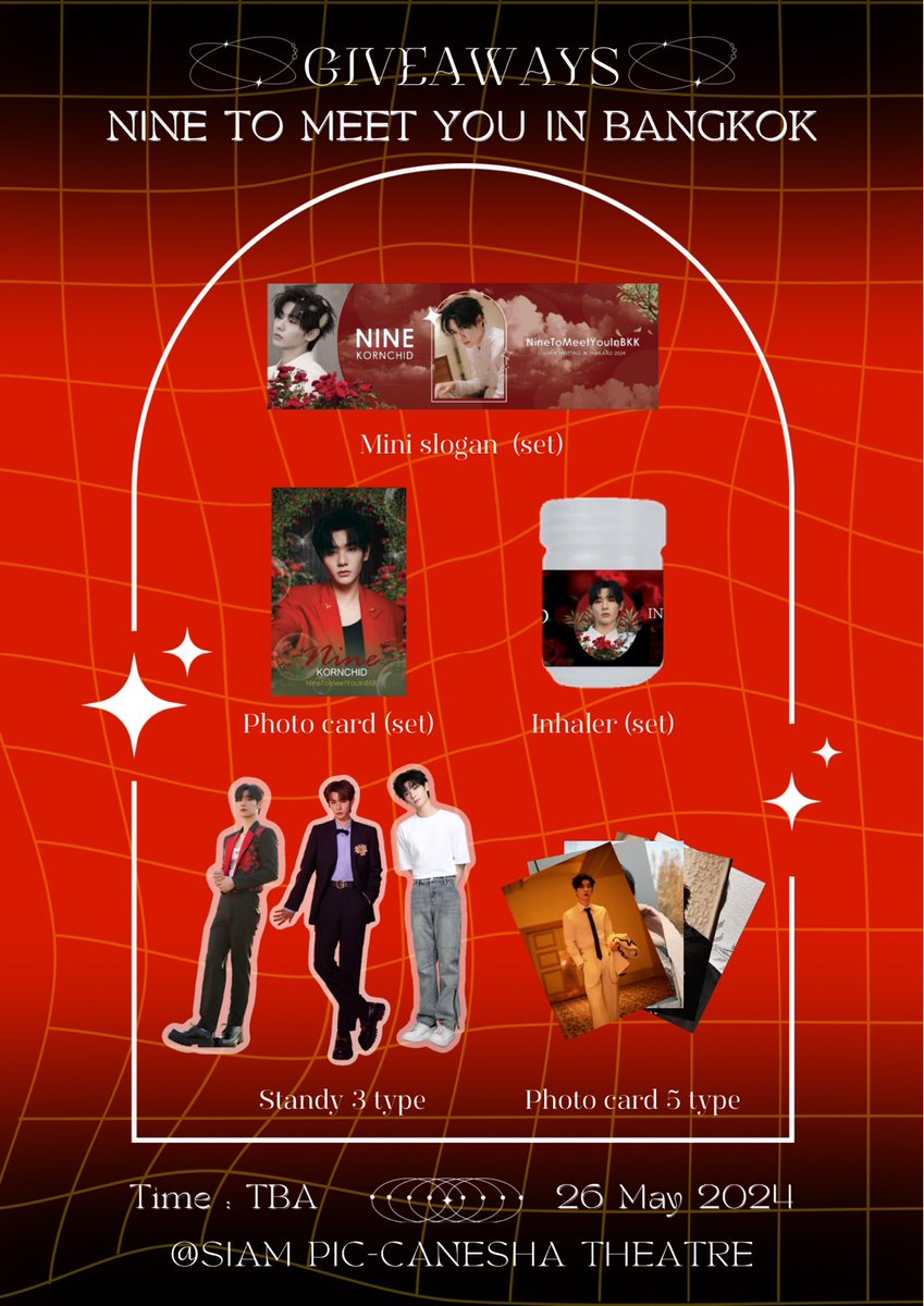 #GiveAwayNinetomeetyou 1ST FAN MEETING IN THAILAND 2024 by #INTO1InMyMind 

วันอาทิตย์ที่ 26 พฤษภาคม 2567
📍 โรงละคร เคแบงก์ สยามพิฆเนศ ชั้น7

#NineToMeetYouInBKK #NineToMeetYouFanmeetinginBKK 
#นายท่านกรชิต #高卿尘