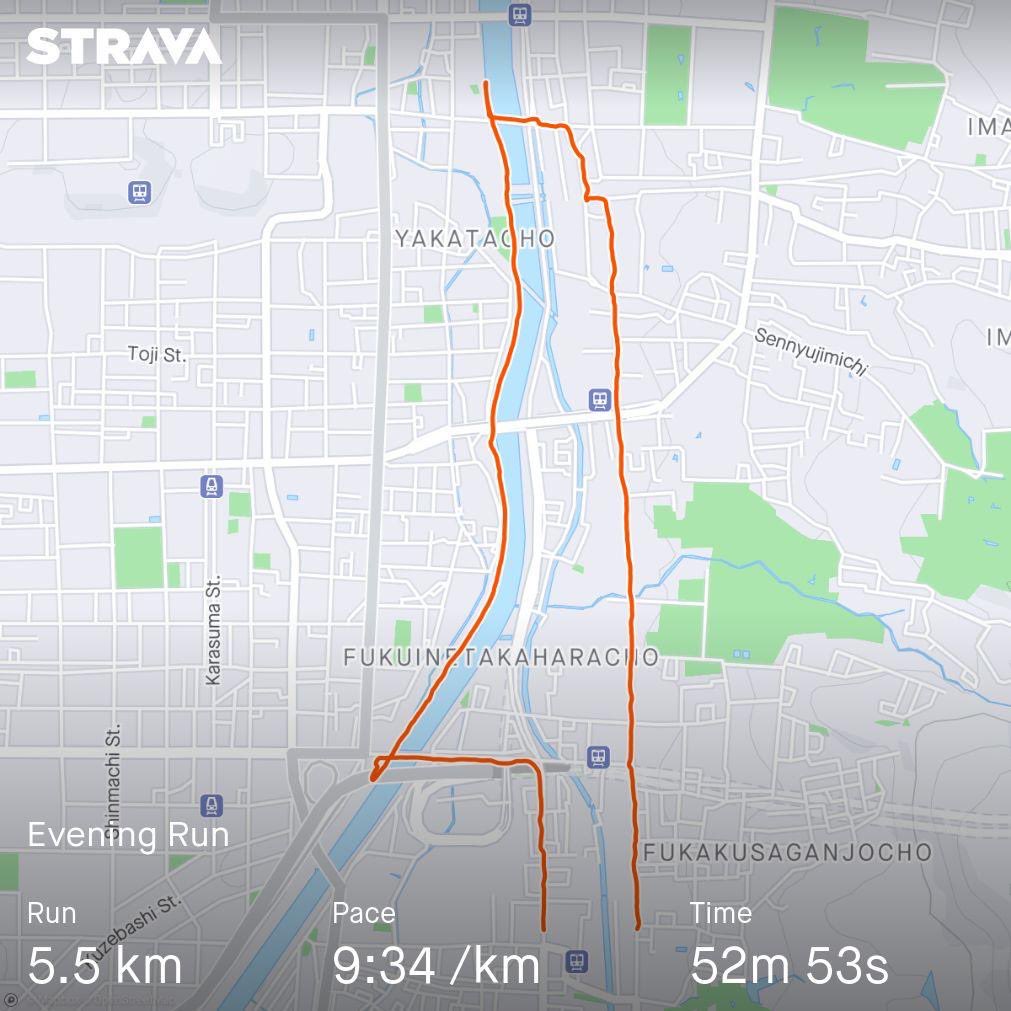 ernestkou's tweet photo. kyoto welcomes #RehashRunClub with @seanmc_eth on @rehashweb3 

also first time minting on https://t.co/rFJjjuXBaF by @vmny and using strava https://t.co/ex7CJlJQpP