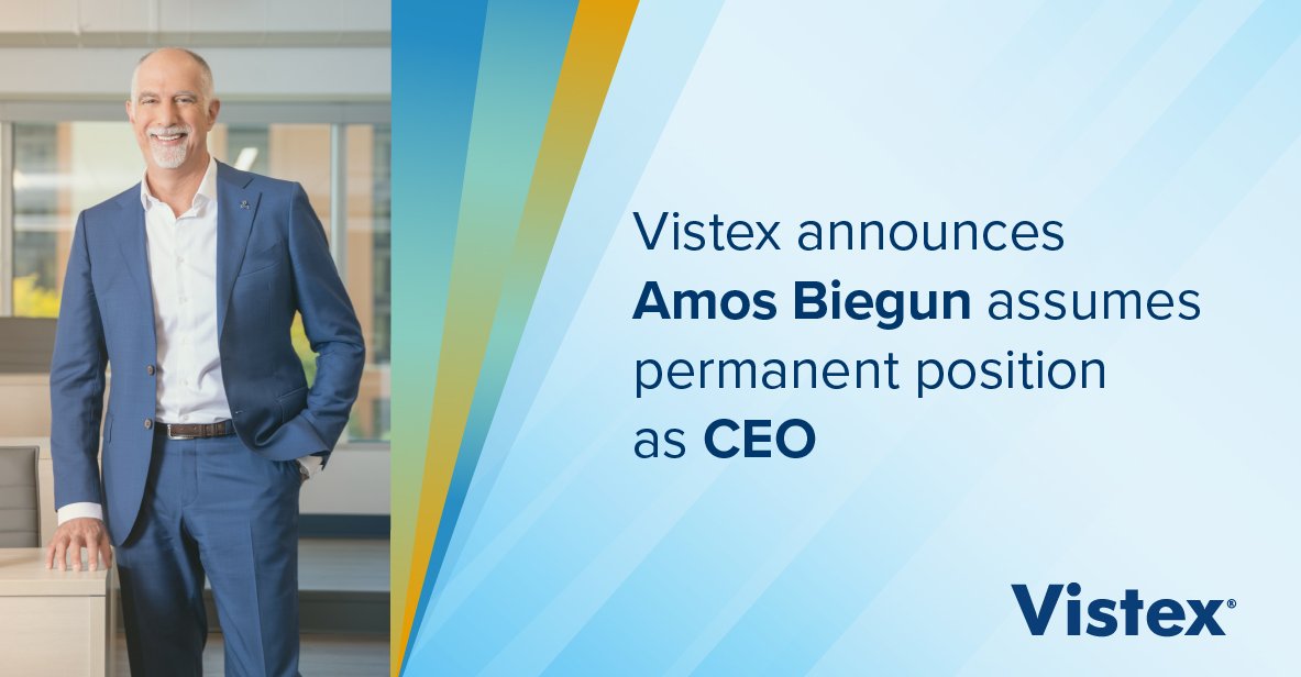 All of us at Vistex are thrilled to announce that Amos Biegun has officially taken the helm as the CEO of Vistex on a permanent basis! Please join us in congratulating Amos on this appointment! #Vistex #Leadership #Innovation #CEO