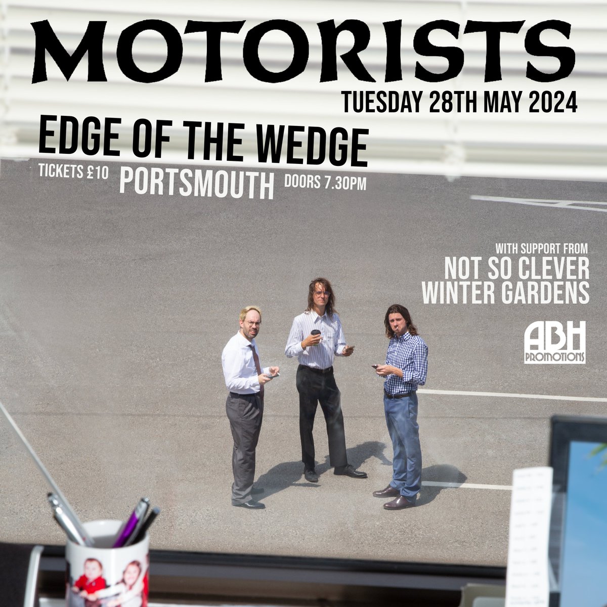 Toronto slacker-rock trio Motorists join us in the Edge next week as one out of two UK tour dates! Expect an evening full of super catchy tunes pushing jangly guitars, infectious power pop hooks and a steady motorik beat Support from @notsocleverband + @WinterGardensUK