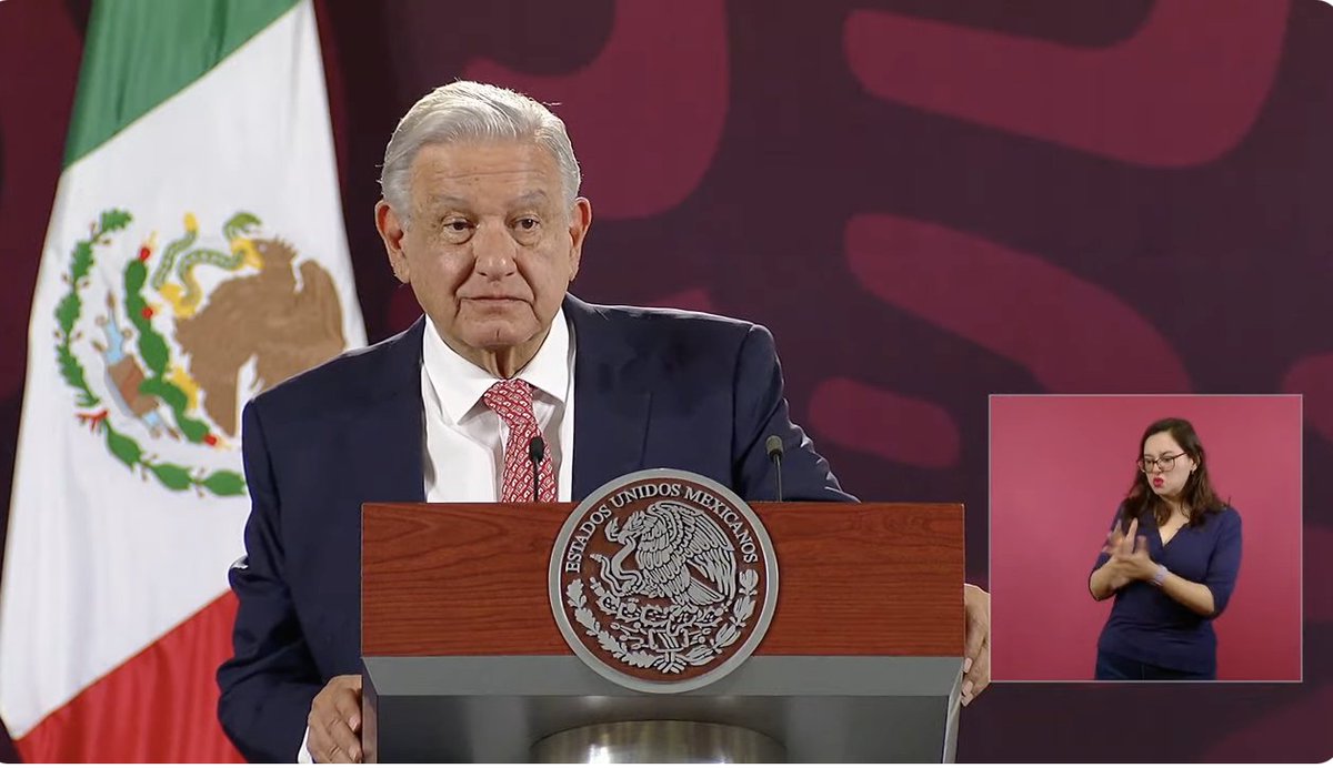 @lopezobrador_ @luisabinader #ConferenciaPresidente | Sobre los señalamientos de presunta corrupción de sus hijos, el presidente @lopezobrador_ desafió para que se 'presenten pruebas', porque 'son unos viles calumniadores nuestros adversarios, porque así es la derecha en todo el mundo, son muy falsarios'.