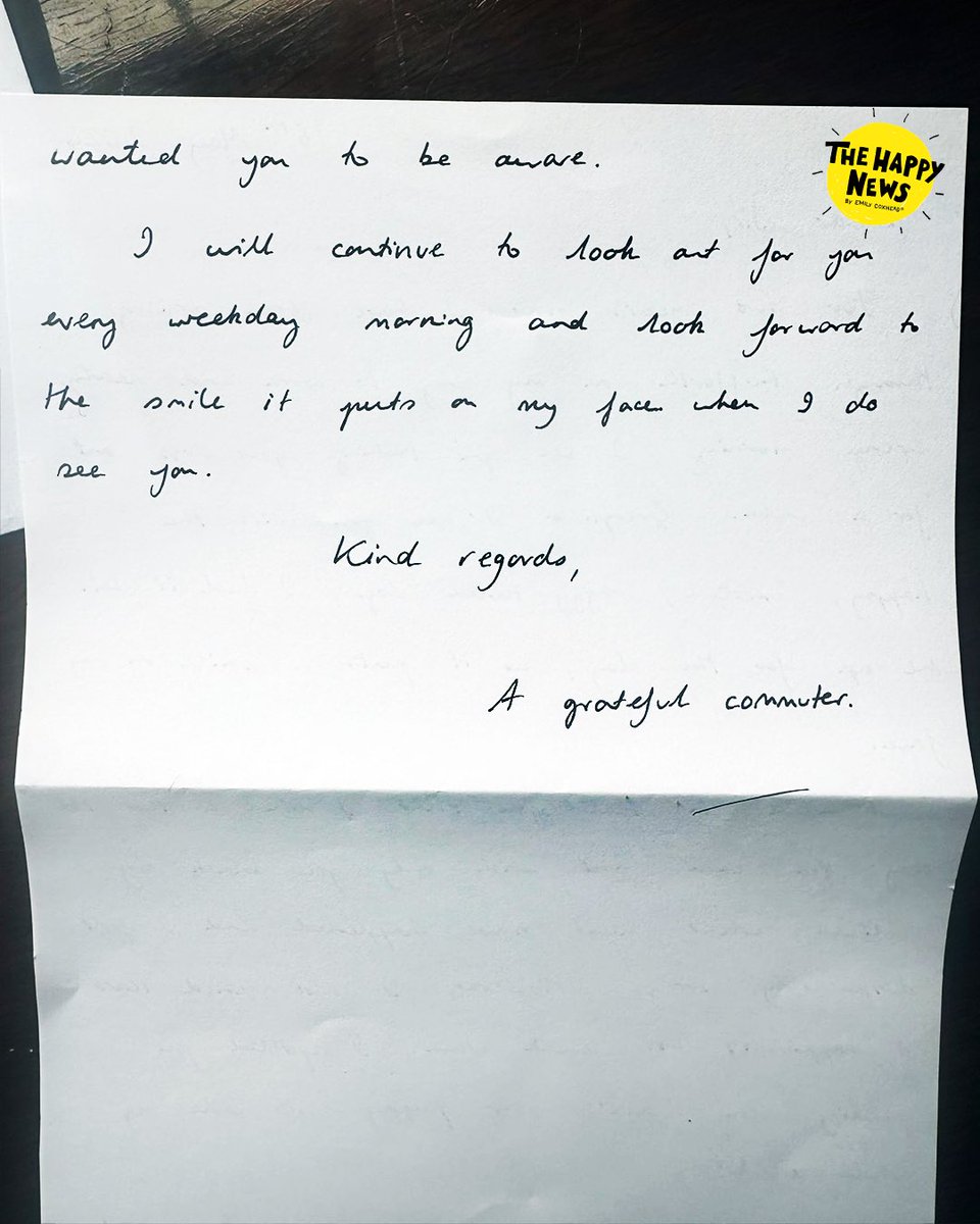 One of the loveliest emails we’ve received for a long time 🥹💛 a beautiful reminder of the impact we have on others without even realising it sometimes 📝✨