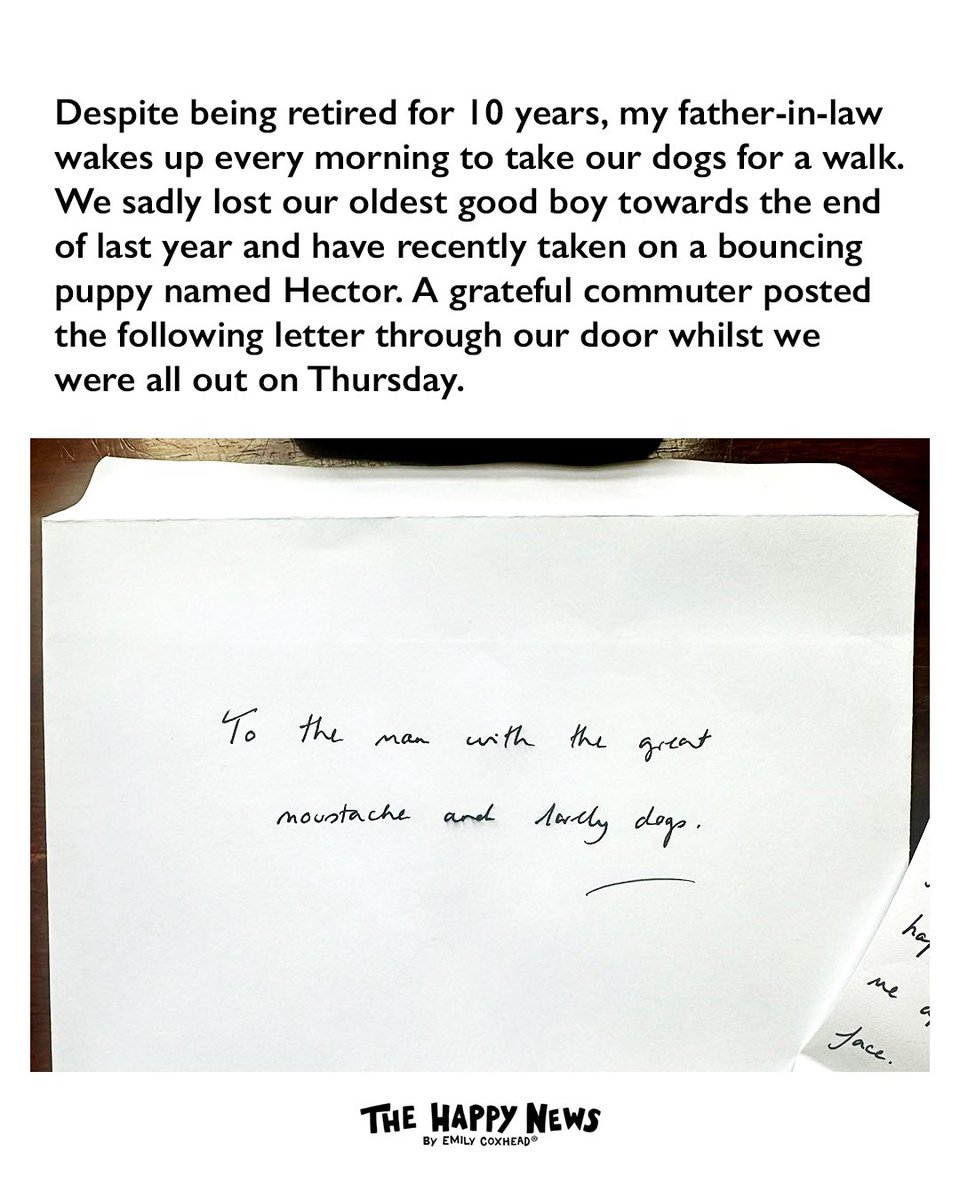 HappyNewspaper_'s tweet photo. One of the loveliest emails we’ve received for a long time 🥹💛 a beautiful reminder of the impact we have on others without even realising it sometimes 📝✨ https://t.co/jo20Bg9OFZ