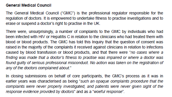 I see @gmcuk gets a mention in #InfectedBloodInquiry