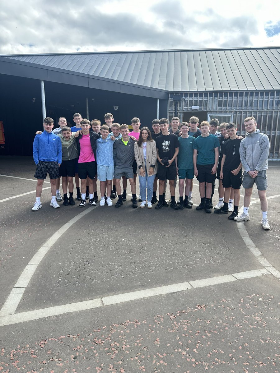 Monday afternoon at GolfIt to celebrate the success of the S3 football team this year. ⚽️So grateful that I got to take this group of talented &amp; special young men. You are all such a credit to the school. A big thanks to our 2 S6 pupils for coaching the team! <a href="/Greenfaulds_HS/">Greenfaulds HS</a>