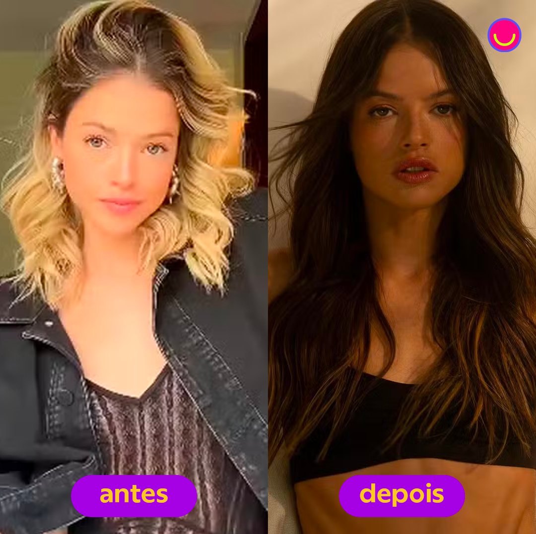 gshow's tweet photo. Agatha Moreira muda o visual para viver personagem na novela #ManiaDeVocê 💇‍♀️ Linda demais, né? 🧡 https://t.co/2szD4JSFGA